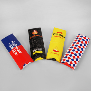 Boîte d'emballage <span class=keywords><strong>alimentaire</strong></span> jetable biodégradable personnalisée avec logo pour grillades, tartes, burritos, wraps et shawarmas à emporter - Product Image 3