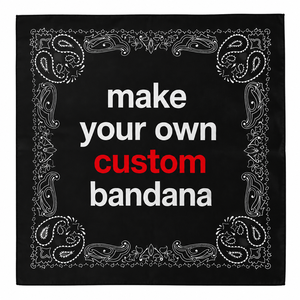 Bandana personnalisée imprimée, motif cachemire, foulard en coton, logo OEM, turban personnalisé pour femmes et hommes - Product Image 1