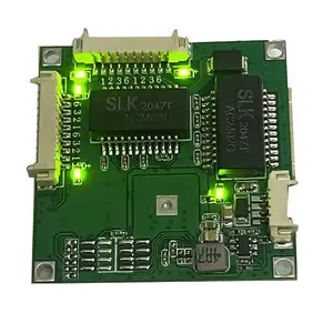 Mini commutateur Ethernet 8 ports PCB 100Mbps/Gigabit 38*38mm Module de commutateur de réseau domestique pour le travail de jeu OEM ODM