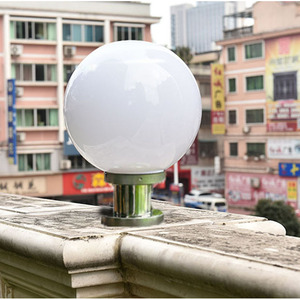 Lámpara Solar LED de Pilar de Acero Inoxidable E27, Iluminación Empotrada para Jardín y Caminos Exteriores - Product Image 3