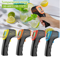 E74E termometer inframerah tanpa kontak, pengukur suhu pistol titik IR GM320 praktis GM320S -50 ~ 600 ℃ / -58 ~ 1112 ℉