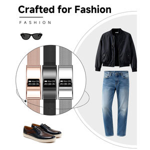 สมาร์ทแบนด์ B8 Ultra Thin 2.8 มม. วัสดุโลหะผสมสังกะสี หน้าจอ OLED วัดอัตราการเต้นของหัวใจ วัดออกซิเจนในเลือด ตรวจสอบการนอนหลับ กันน้ำระดับ IPX8 สำหรับ Android และ IOS - Product Image 5