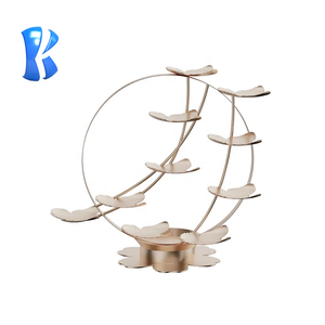 OKEY - Soporte de Pastel de Acero Inoxidable de <span class=keywords><strong>4</strong></span> Niveles, Color Oro Rosa, para Bodas, Catering, Bufés, Postres, Exhibición de Alimentos para Fiestas - Product Image 4