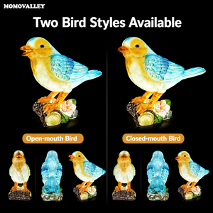 MOMOVALLEY Escultura de Animal Iluminada, Luz LED 3D con Forma de Pájaro para Paisajismo, Iluminación de Aves, Exhibición de Luz de Animales para Exteriores - Product Image 3