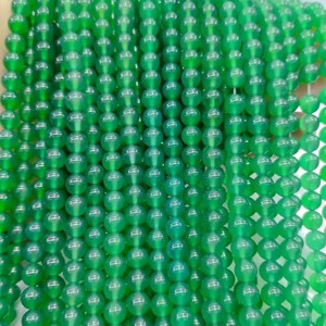 도매 4mm 6mm 8mm 10mm 12mm 천연 원형 블랙 옐로우 그린 레드 마노 스톤 루스 세미 원석 비즈 보석 제작용 - Product Image 6