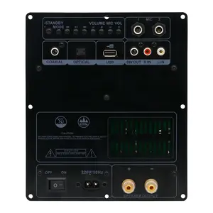 Papan Amplifier Bluetooth Home Theater OEM Pabrik Stereo 100W HF100-PA00-1 Saluran Ganda