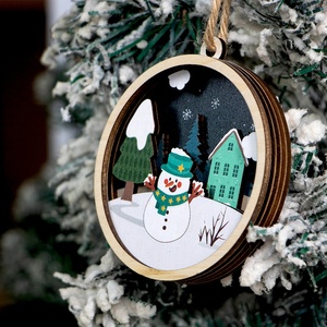 Factory <strong>Custom</strong> Laser Cut 3D Multi-Layer Christmas Ornament UV Printing Plywood Wall <strong>Signs</strong> and Wood Crafts <strong>Wooden</strong> Boxes - Product Image 5