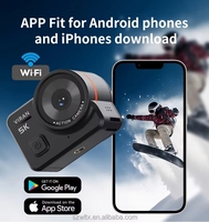 Caméra d'action Viran V10 Pro 4K avec écran tactile, EIS, télécommande étanche, kit d'accessoires pour casque