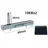 Potentiomètre à glissière linéaire 10KBX2 6 broches pour console de mixage Pioneer DJ/DDJ-SB/DDJ-SB2/DDJ-SB3, fader de volume DJM 350 600 700