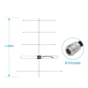 Antenne VHF Yagi haute puissance 136-174mhz, 5 éléments, vente en gros d'usine