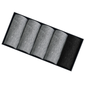 5 paia di calzini da uomo casual sportivi in cotone, tinta unita, multicolore, versatili, per tutte le stagioni, da interno, da lavoro, anti-odore, antibatterici, traspiranti - Product Image 5
