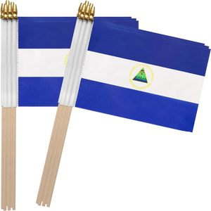 Haute Qualité Prêt À Expédier Bahamas Bâton Drapeau Bahaméen Caraïbes Petits Mini Drapeaux À Main 4x6 pouces - Product Image 6