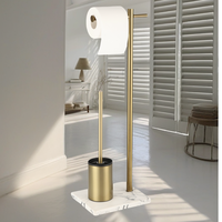 Porte-papier hygiénique Morden Golden en acier inoxydable au design moderne pour la maison ou l'hôtel salle de bain cuisine salle de sport