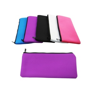 Custom Waterproof Neoprene Zipper Pencil Case Bag