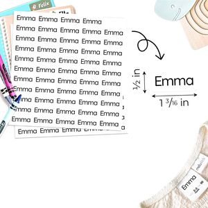 Étiquettes nominatives universelles personnalisées pour enfants et adultes, autocollants blancs et étanches pour l'école, vêtements de garderie - Product Image 4