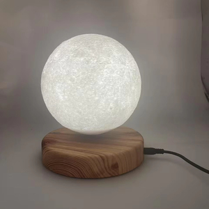 Lámpara Lunar 3D Flotante de Levitación Magnética con Base Redonda, Luz <span class=keywords><strong>Luna</strong></span> para Decoración de Dormitorio - Product Image 1