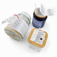 Étiquettes autocollantes en gros à double couche, impression personnalisée d'étiquettes adhésives à double couche pour l'emballage de cosmétiques, de bocaux alimentaires et de bouteilles
