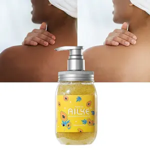 Düşük adedi doğal gül parfüm jeller Ailke Papaya nemlendirici Anti Aging beyazlatma duş jeli parlayan cilt için