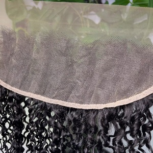 Remy Hair <b>Pixie</b> Curly Lace Frontal 13by4 Natural Color Ear to Ear Frontal Handmade Good Hair Vendor Guarantee Hair - Product Image 2