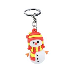 Pendentifs personnalisés Père Noël et Bonhomme de neige, souvenirs de Noël, porte-clés 3D en PVC souple, porte-clés en caoutchouc, pendentif de sac, porte-clés de voiture - Product Image 6