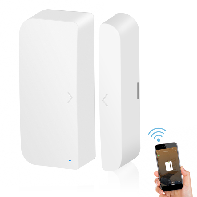 Remote Control Wireless Tuya Smart Magnet Door Window Lock Alarm Security Switch Sensor Fenstersensor Capteur De Porte Wifi