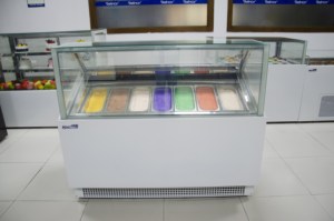 Bolandeng Congélateur vitrine de crème glacée ventilé réfrigéré à température unique pour affichage de crème glacée - Product Image 6