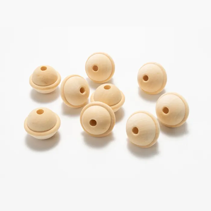30mm Planet Wooden Beads Large Hole Loose Beads Bulk Space Wood Beads for Jewelry Making