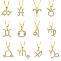 Collier en argent S925 certifié plaqué or 18 carats pour cadeau d'anniversaire, pendentif élégant Constellation, bijoux Ganku
