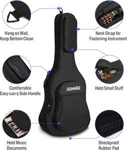 Funda Protectora para Guitarra, Muestra Gratuita, Tejido Suave Acolchado, Impermeable, con Espuma - Product Image 5