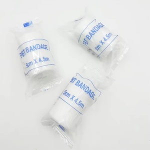 Precio de Fábrica, Certificado CE, Transpirable, de Alta Elasticidad, Vendaje de Compresión Elástico PBT Médico Estéril - Product Image 1