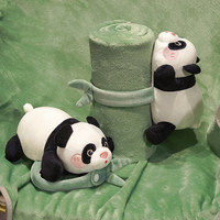 Nouvelle Couverture en Flanelle Douce et Chaude Personnalisée 2026, Motif Panda, Couverture en Peluche Mignonne en Forme de Panda