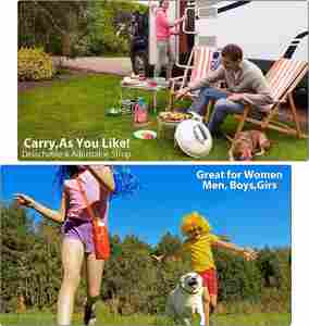 Bolsa Portabotellas de Agua Multifuncional, Plegable, Ligera, de Nailon de Alta Calidad, para Senderismo, Ciclismo, Caminatas y Gimnasio - Product Image 6