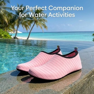 Calcetines de Buceo a Rayas de Secado Rápido al por Mayor, Zapatos de Agua Antideslizantes para Playa con Suela Gruesa de Panal para Snorkel y Fitness - Product Image 2