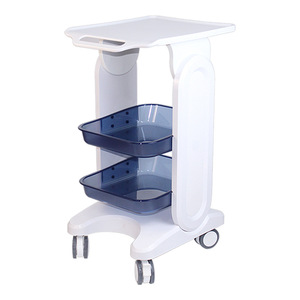 Professional Multi-functional <b>Trolley</b> Cart Medical Beauty Salon Equipment Rack Cart With Two Drawers - Product Image 3
