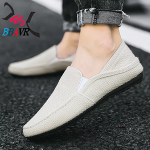 Vente en gros de nouvelles chaussures décontractées pour hommes, style coréen, respirantes, en toile, tendance, pour l'été - Product Image 1