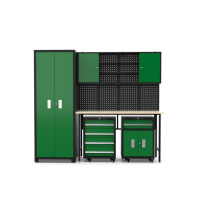 Établi d'usine JZD Table modulaire combinaison Garage banc de rangement avec boîte à outils armoire de rangement d'outils