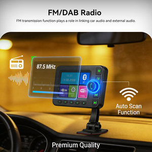 Adaptateur <span class=keywords><strong>radio</strong></span> numérique DAB pour <span class=keywords><strong>voiture</strong></span> Podofo avec <span class=keywords><strong>antenne</strong></span> pour autoradio Android, écran LCD, émetteur FM USB, interface AUX - Product Image 3