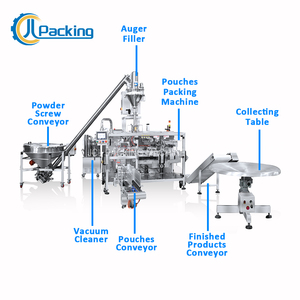 Machine de remplissage et d'emballage de sachets à fond plat pour protéines de soja, lactosérum, lait écrémé, crème glacée, crème de lait entier, caséine, crème à café en poudre - Product Image 2