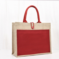 Sacs Cabas en Jute Épais de Haute Qualité Imprimés avec Logos Personnalisés et Poignées en Cuir
