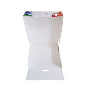 Kotak kertas jendela bening kapsul tunggal muffin panggang dedak kayu Mousse-untuk kemasan makanan untuk kue mangkuk - Product Image 3