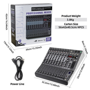 Consola <span class=keywords><strong>de</strong></span> Mezclas <span class=keywords><strong>de</strong></span> Audio Profesional <span class=keywords><strong>de</strong></span> 8 Canales para Karaoke, Procesador <span class=keywords><strong>de</strong></span> Efectos AUX/FX 256DSP, Mezclador con Ecualizador <span class=keywords><strong>de</strong></span> 3 Bandas y Reproductor <span class=keywords><strong>de</strong></span> <span class=keywords><strong>MP3</strong></span> con Bluetooth - Product Image 6