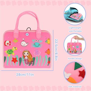 Tableau d'activités Montessori en <span class=keywords><strong>feutre</strong></span> pour l'éducation préscolaire, activité sensorielle DIY pour enfants et tout-petits - Product Image 2