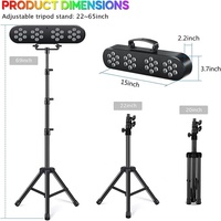 Portable Led Debout Projecteur Partie Bar Kit Disco Scène Lumière Système Boule De Cristal & 14 led RGB Par Télécommande LED DJ Ensemble