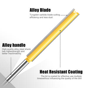 <span class=keywords><strong>Fraise</strong></span> droite à double tranchant, 6 dents, tige <span class=keywords><strong>de</strong></span> 1/4 pouce, rallonge <span class=keywords><strong>pour</strong></span> machine à travailler le bois, <span class=keywords><strong>fraise</strong></span> à rainurer à 6 dents, rallonge - Product Image 5