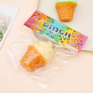 Hot Sale TPR Simulation Ice Cream Cone <b>Squishy</b> Stretchy Toys Slow Rising Stress Reliever Promotional Gifts for Kids Adults - Product Image 4