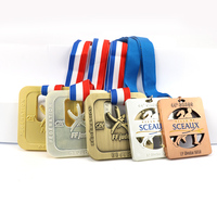 Médaille de danse en métal émaillé personnalisée avec ruban pour la danse hip-hop, la danse irlandaise et les compétitions sur scène
