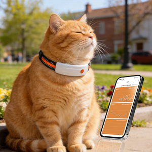 Traceur GPS 4G pour animaux de compagnie Qcool avec suivi de mouvement, comptage des calories, surveillance du sommeil, GPS, BDS, AGPS, LBS et fonction anti-évasion - Product Image 1