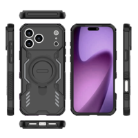 Coque de protection intégrale avec anneau magnétique intégré en TPU+PC anti-rayures pour iPhone 17 Air Pro Max