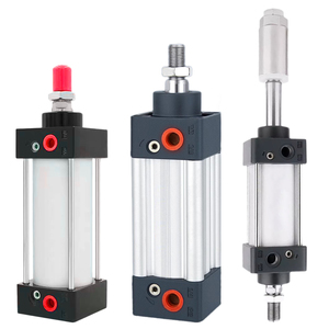 Cylindre pneumatique à double effet en aluminium à longue course série SC SU - Product Image 1