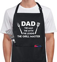 Tablier de cuisine amusant pour la fête des mères et les barbecues, tablier pour femmes à 3 poches, imperméable et résistant aux taches, en polyester